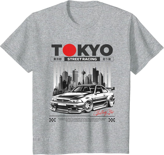 JDM Tokyo Japan Drift Race Car Tuning Retro Vintage Graphic