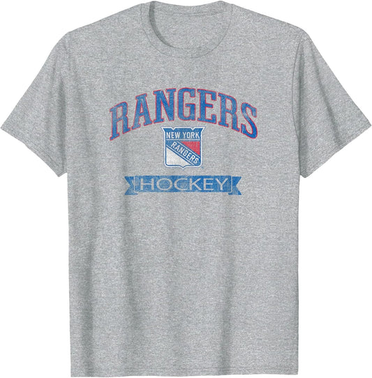 New York Rangers Vintage Hockey Gray Officially Licensed