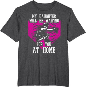 Softball Catcher Mom & Dad Proud Parents of Daughter