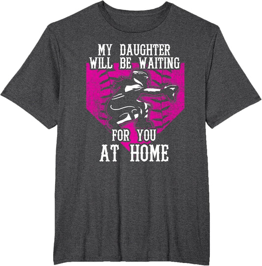 Softball Catcher Mom & Dad Proud Parents of Daughter