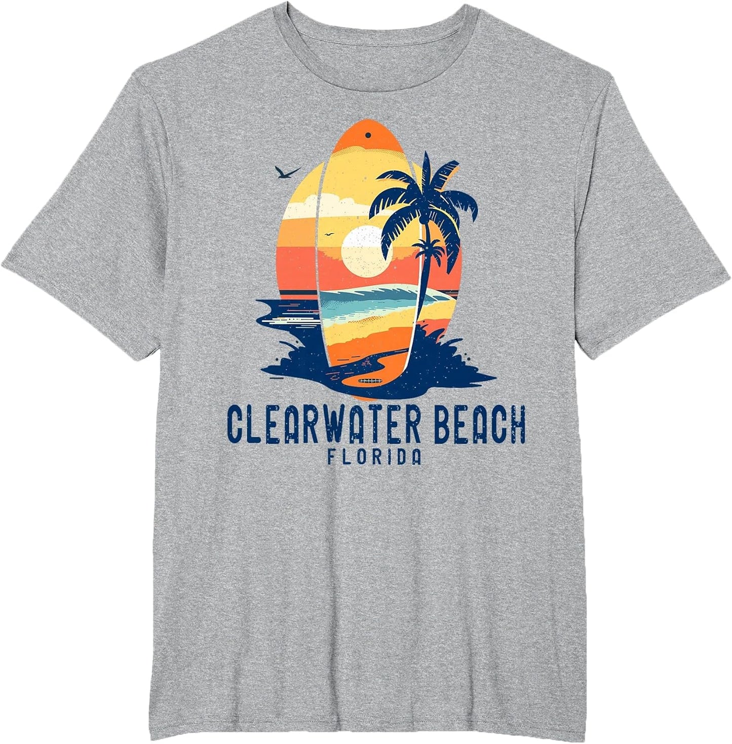 Vintage Clearwater Beach Florida Surfboard Beach
