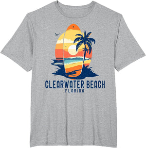 Vintage Clearwater Beach Florida Surfboard Beach