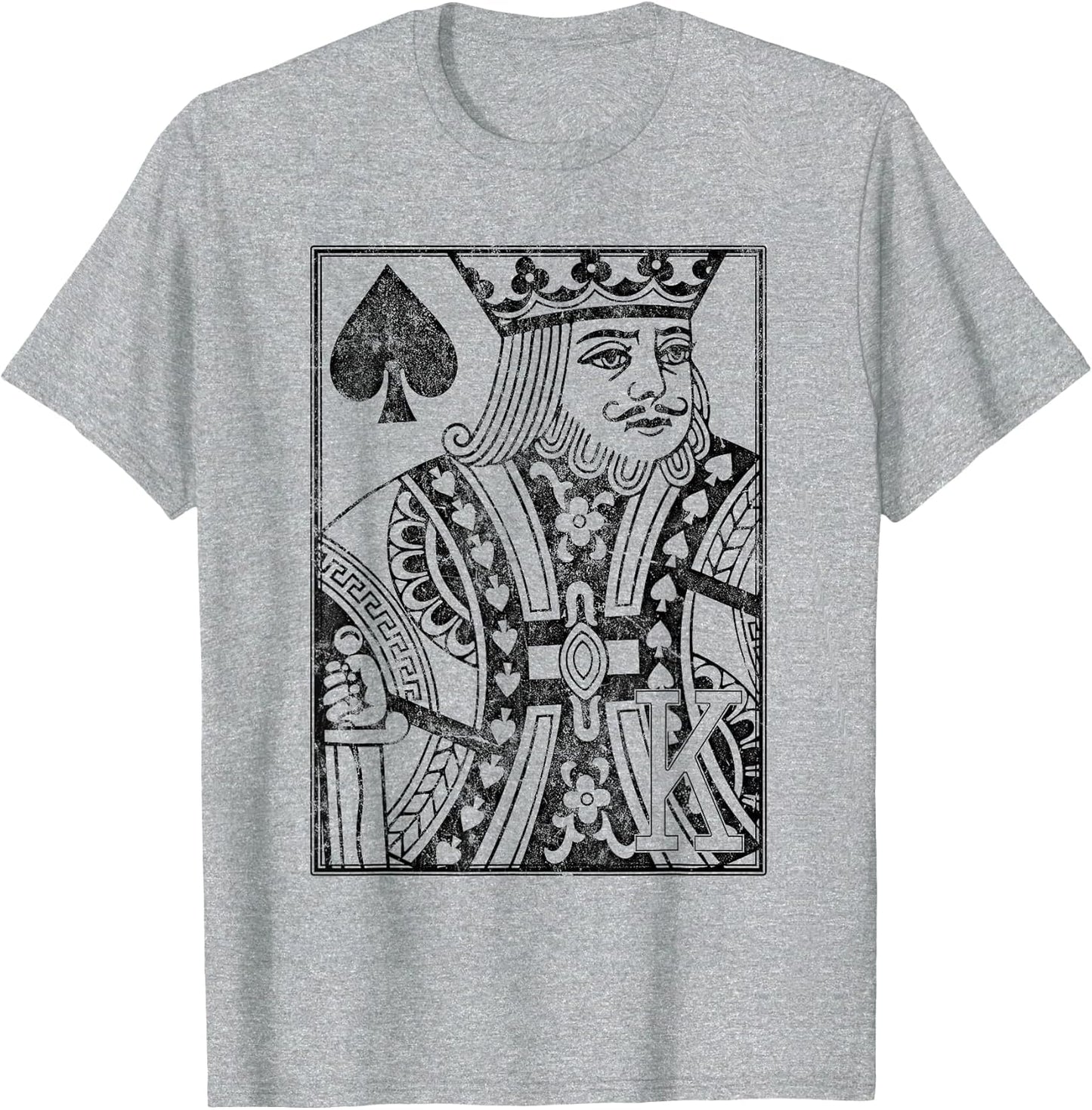 King of Spades Vintage Look Distressed Playing Card
