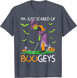 Just Scared of Bogeys Witch Golf Halloween