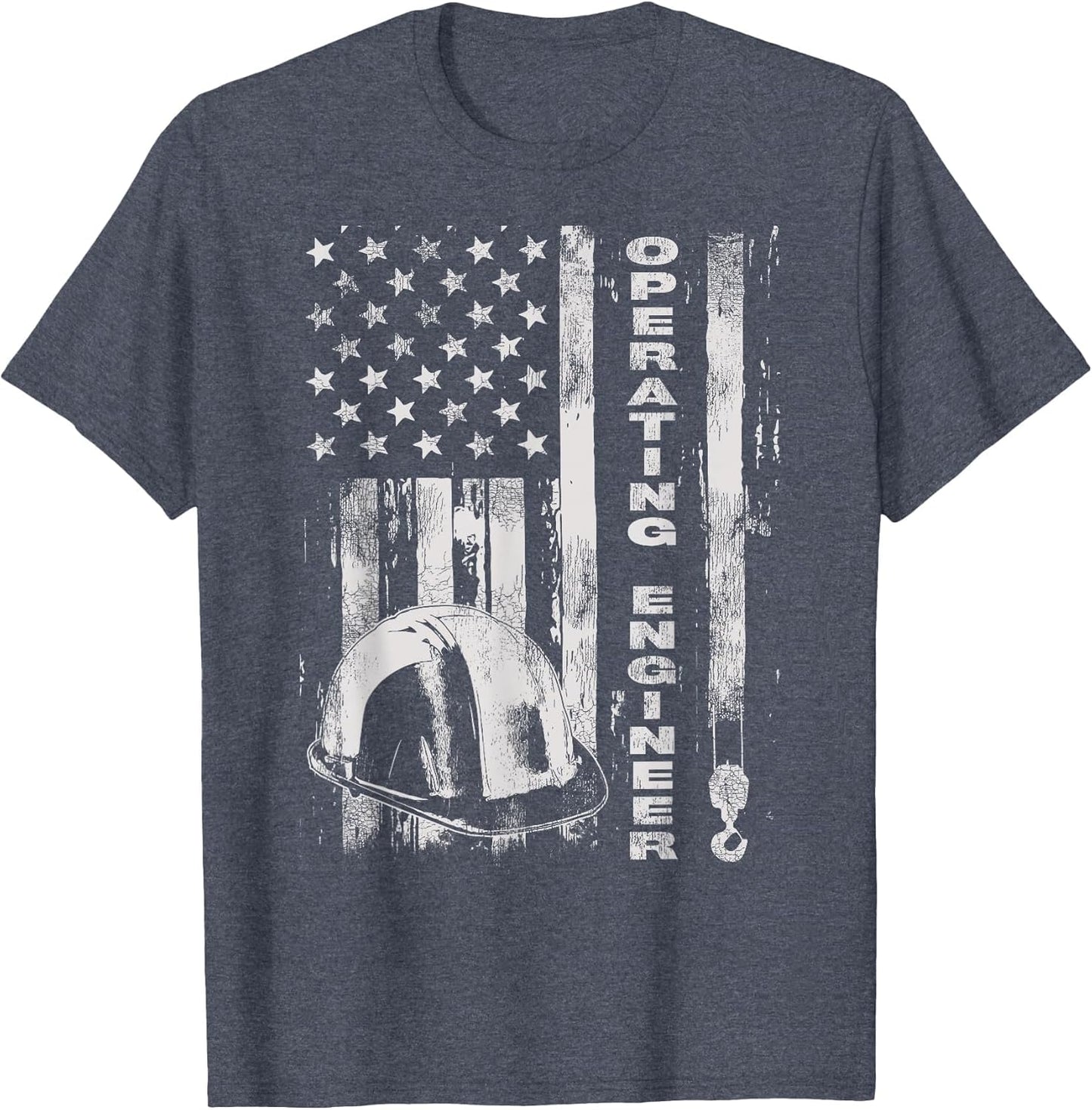 Vintage Operating Engineer American Flag