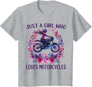 Just A Girl Who Loves Motorcycles Cute Rider Motorcycles