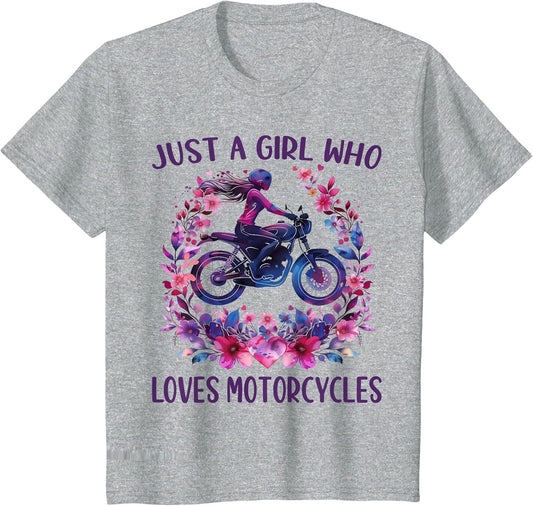 Just A Girl Who Loves Motorcycles Cute Rider Motorcycles