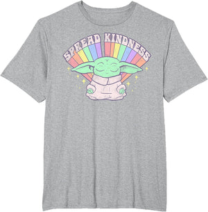Star Wars The Mandalorian Grogu Spread Kindness Rainbow