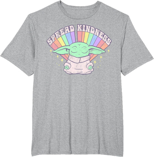 Star Wars The Mandalorian Grogu Spread Kindness Rainbow