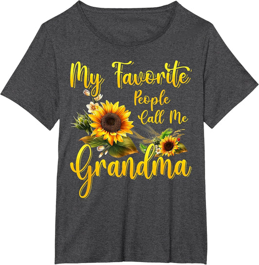 Sunflower My Favorite People Call Me Grandma Mother's Day