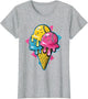 Baseball Ice Cream Drip Cone Funny Youth Boys Sports Lovers