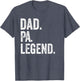 Dad Pa Legend - Vintage Distressed Bold Pa Graphic