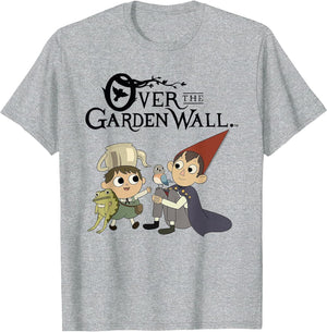 Over The Garden Wall Cast of Characters with Logo Cartoon
