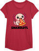 Axolotl Funny Snaxolotl Snacks a lot Pizza Eating Axolotl