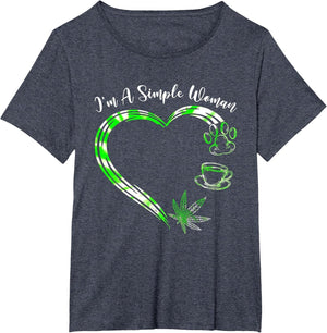 I'm A Simples Woman Loves Weed Coffee and Dog Dad Mom