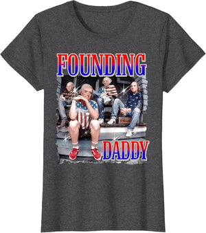 4th of July Shirt Founding Daddy George Washington 1776
