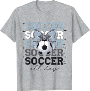 Groovy Soccer Coquette Bow Girls Women Soccer All Day