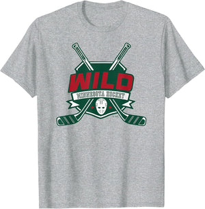 Minnesota Wild Hockey Sticks Gray Officially Licensed