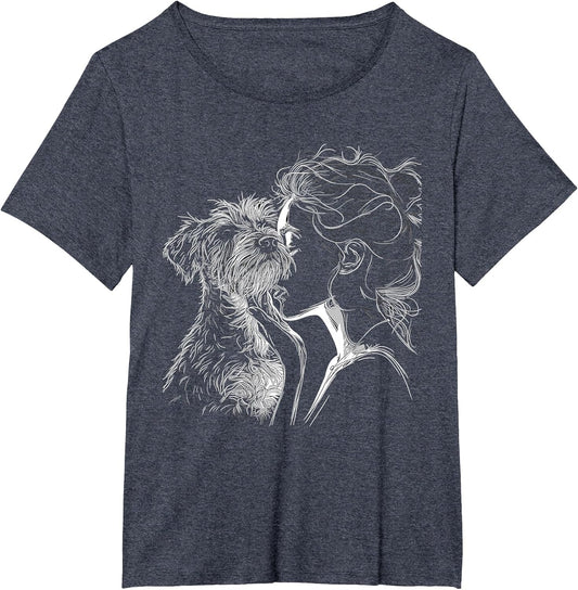 Schnauzer Mom Dog Art Schnauzer Lover Mother's Day