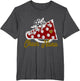Cheer Nana Shirt, Maroon Megaphone Heart Flower Accent