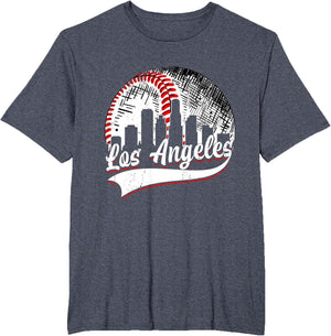 Vintage Los Angeles Baseball Lover Men Women Game Day