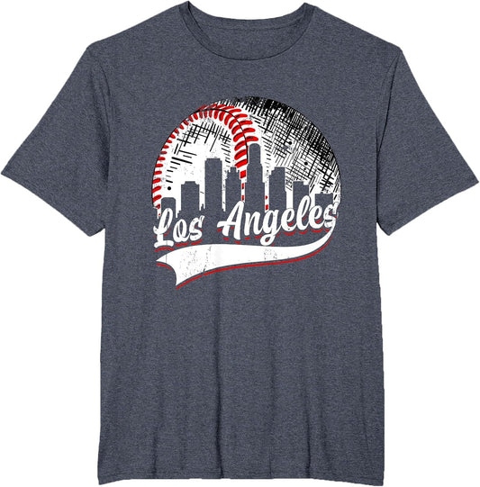 Vintage Los Angeles Baseball Lover Men Women Game Day