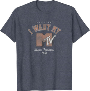 MTV Music Television I Want My MTV NY Maroon Logo