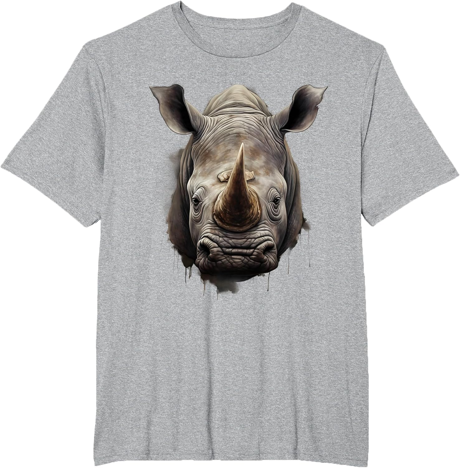 Rhino Portrait Drawing Animal Print Rhinoceros Nature