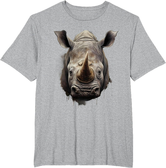 Rhino Portrait Drawing Animal Print Rhinoceros Nature