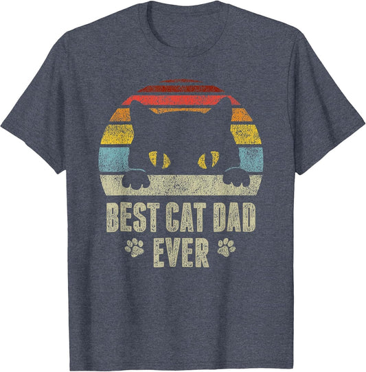 Best Cat Dad Ever Vintage