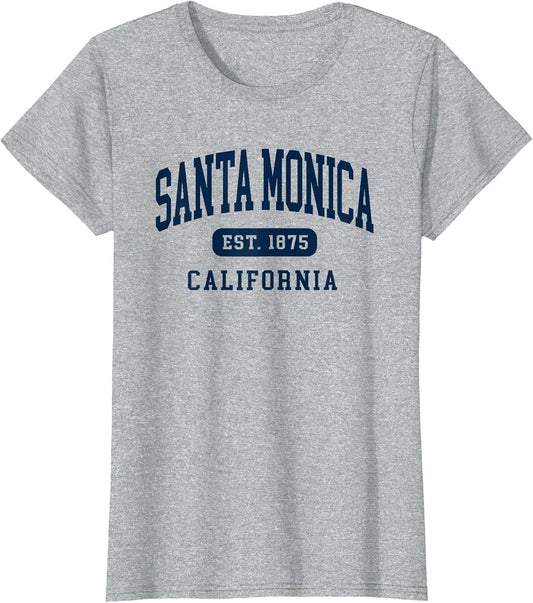 Santa Monica California Retro Est 1875 Vintage Souvenir