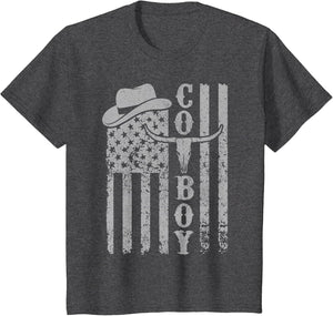 Western Country Men Teen Boy Kid Rodeo Southern Retro Cowboy