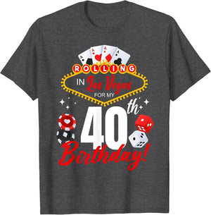 Rolling in Las Vegas 40th Birthday Crew Group Friends 40