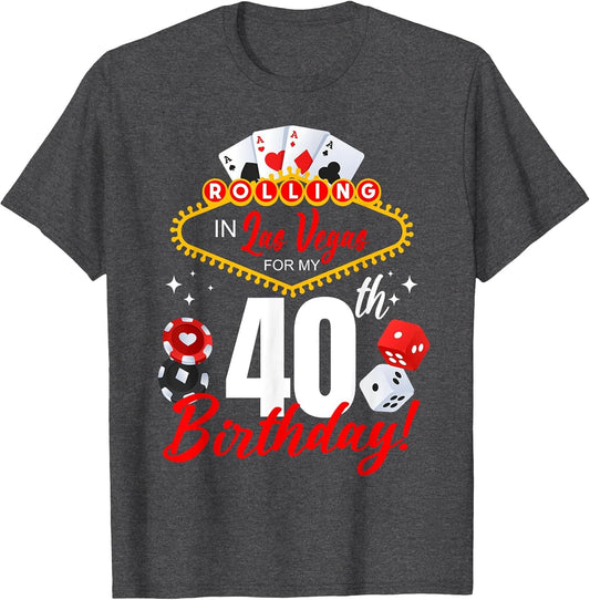 Rolling in Las Vegas 40th Birthday Crew Group Friends 40