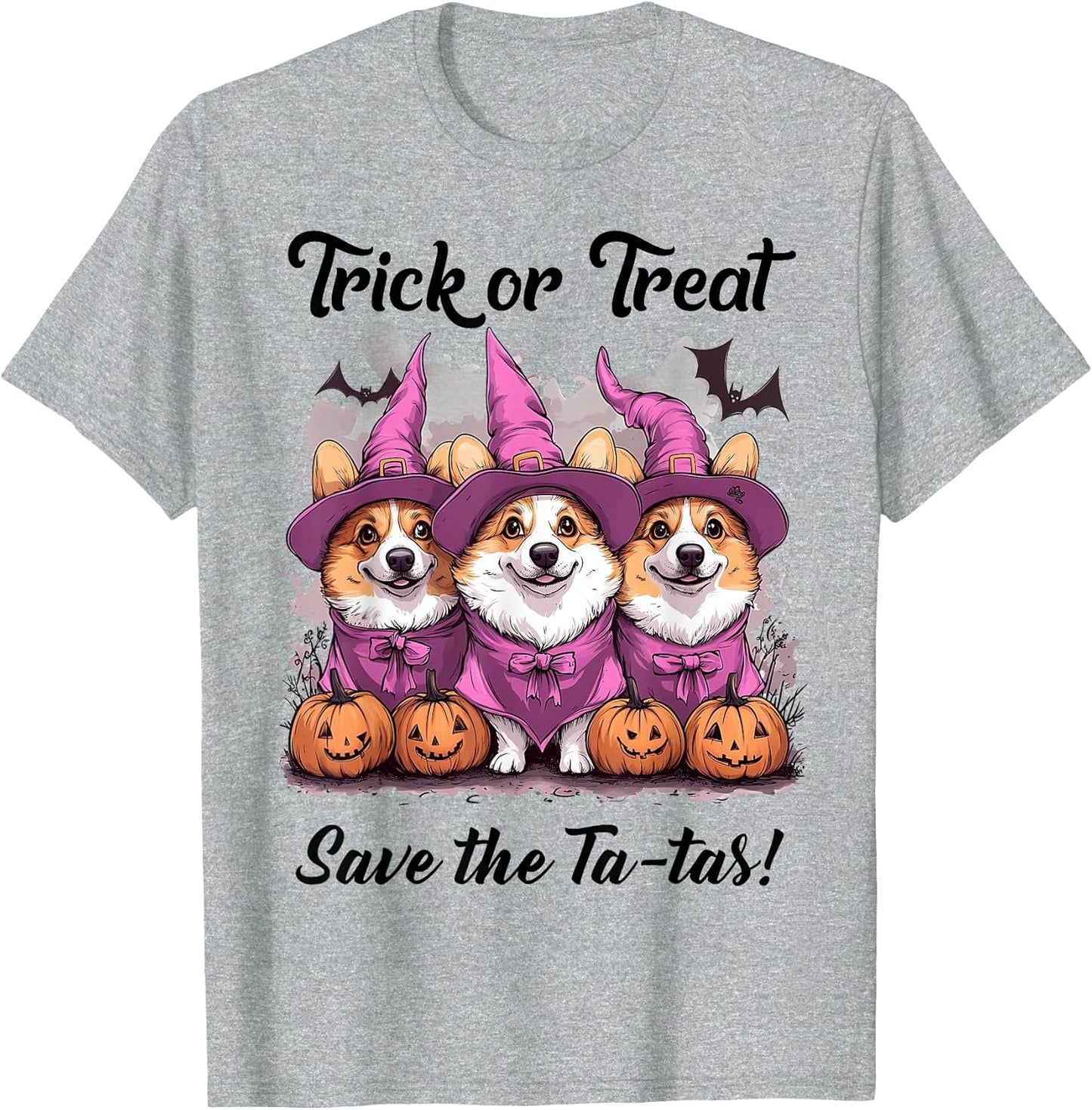 in October We Wear Pink Pembroke Welsh Corgi Breast Cancer