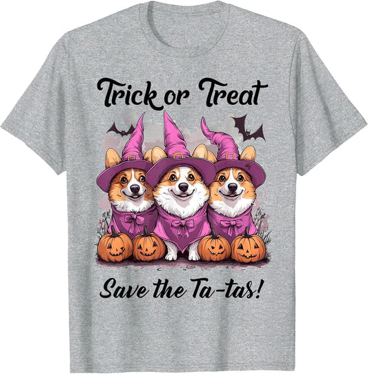 in October We Wear Pink Pembroke Welsh Corgi Breast Cancer