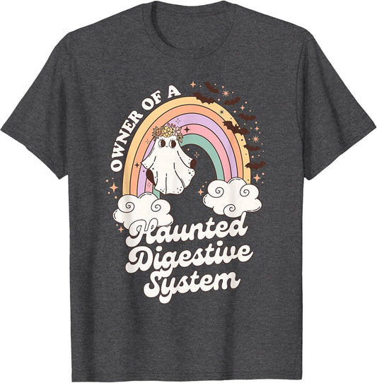 Retro Owner of A Haunted Digestive System Ghost Halloween