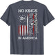 No Kings in American Vintage USA Flag No Kings (ON Back)