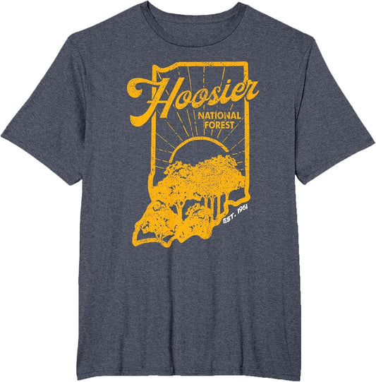 Indiana State Hoosier National Forest Retro Vintage
