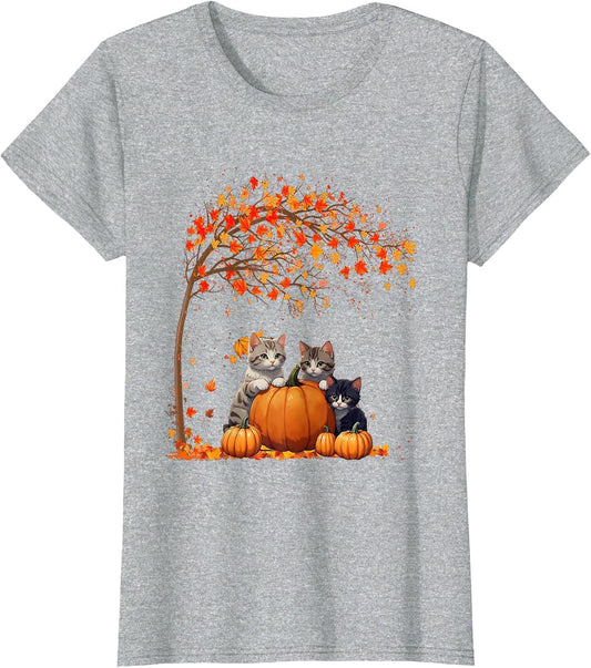 It's Fall Y'all Cat Leaf Fall Tree Hello Autumn Thanksgiving