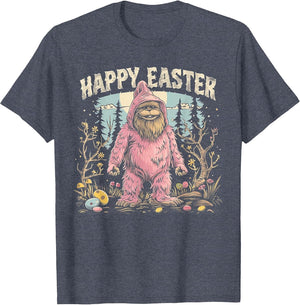 Happy Easter - Bigfoot Funny Rabbit Bunny Eggs Basket Boy