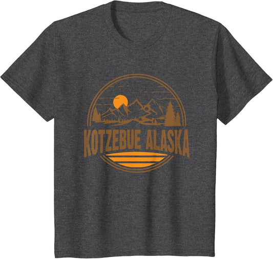 Vintage Kotzebue, Alaska Mountain Hiking Souvenir Print