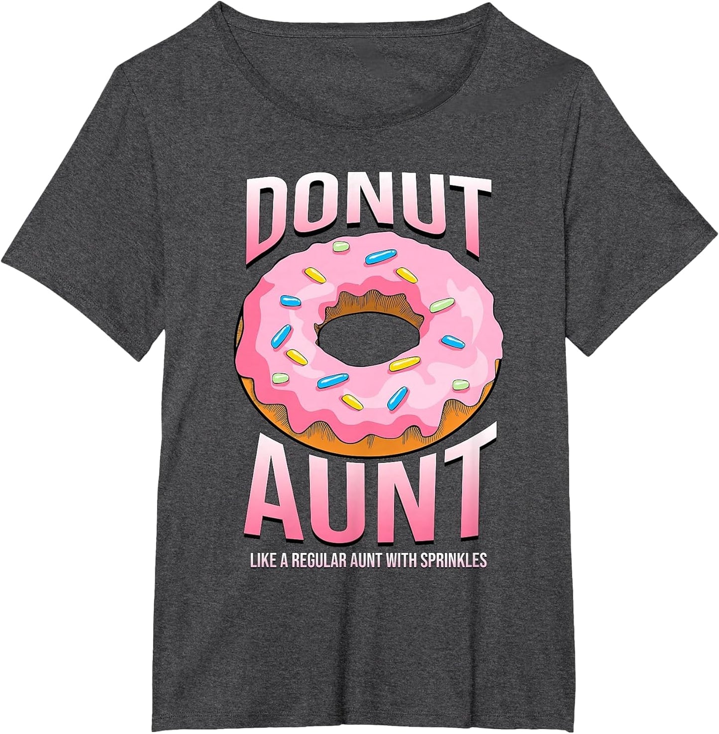 Donut Aunt Shirt for Auntie Funny Sprinkles Food Lover Gifts