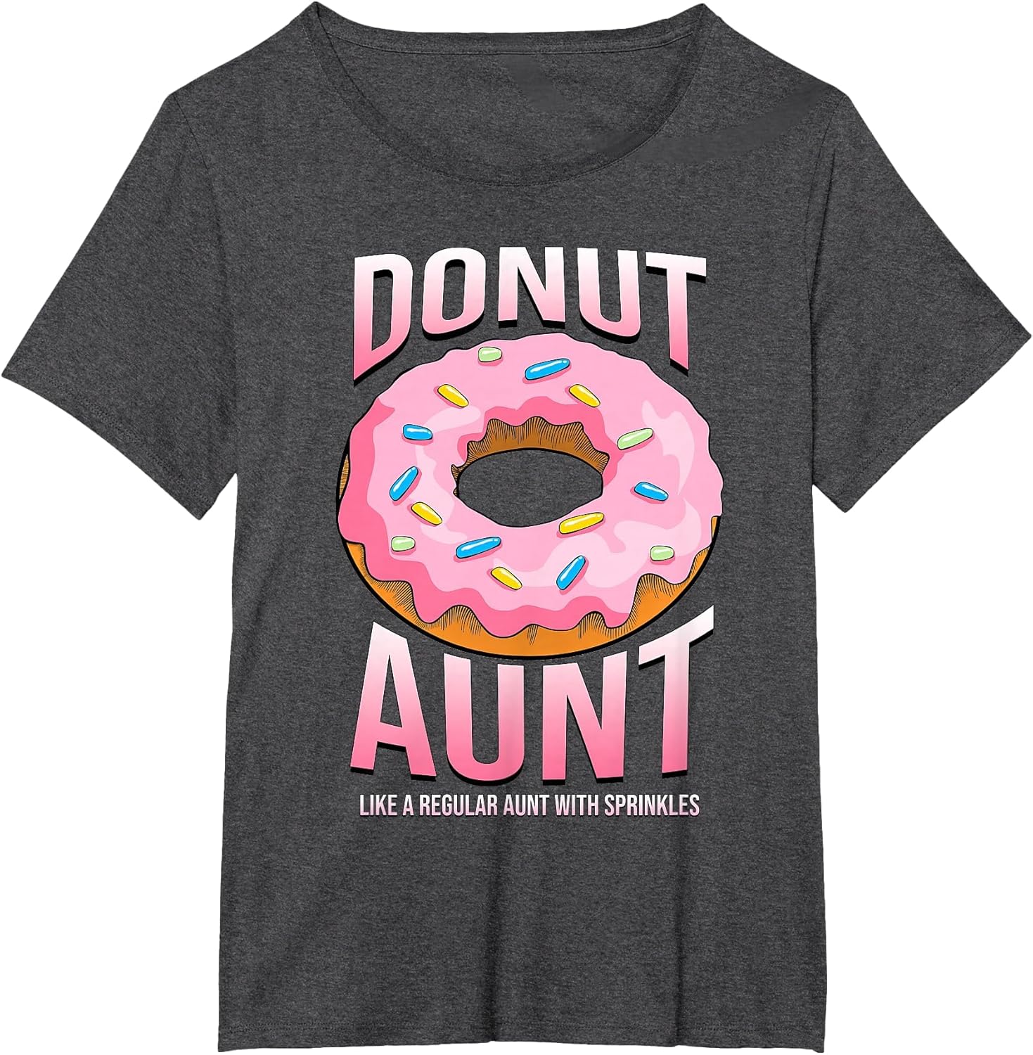 Donut Aunt Shirt for Auntie Funny Sprinkles Food Lover Gifts