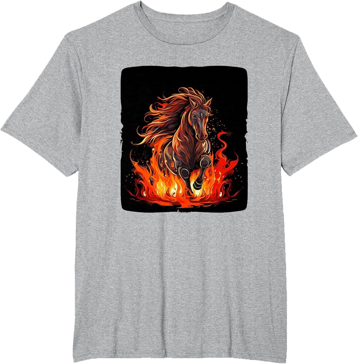 Cool Burning Animal Love with fire and Flames Horse Outfit