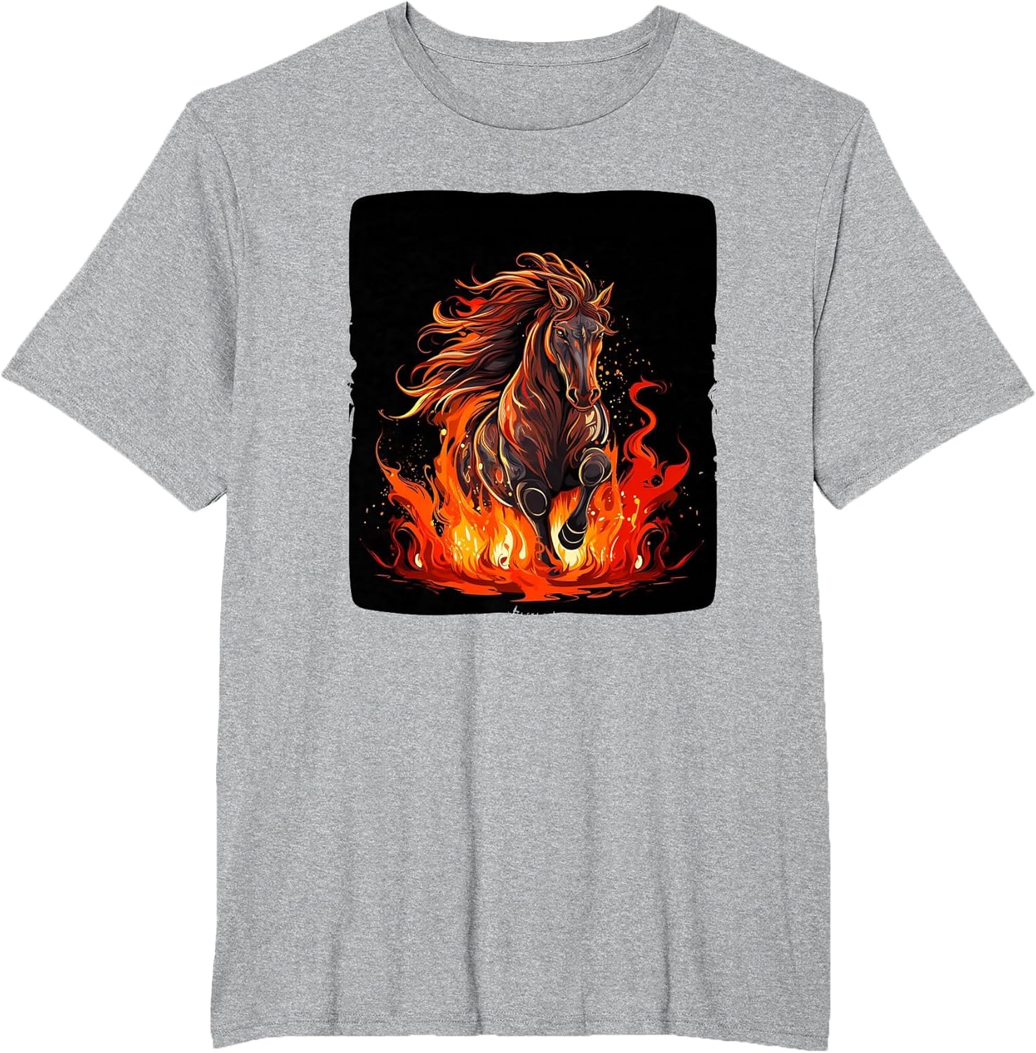 Cool Burning Animal Love with fire and Flames Horse Outfit