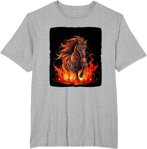 Cool Burning Animal Love with fire and Flames Horse Outfit
