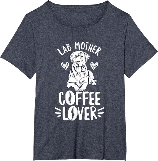 Lab Mother, Coffee Lover Design for a Silver Lab Mom