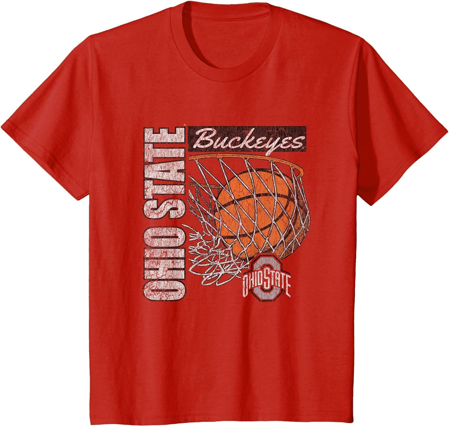 Ohio State Buckeyes Vintage Basketball 90's Red