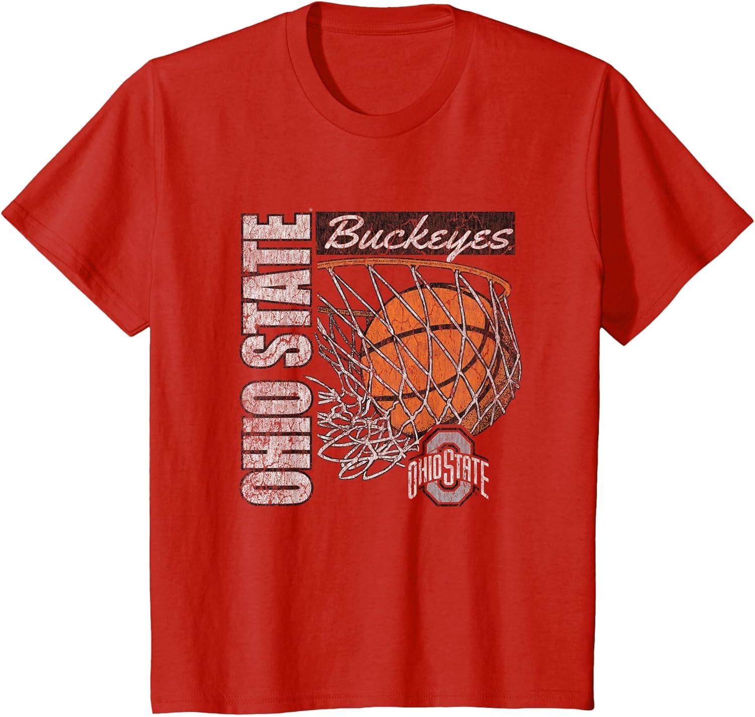 Ohio State Buckeyes Vintage Basketball 90's Red